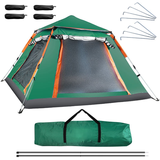 1Pc 4-5 Person Camping Tent With 2 Mosquito Nets Windows Carry Bag Waterproof 7.05x7.05x4.46ft For Hiking Climbing Adventure Fishing Fedex Shipping — product image 2
