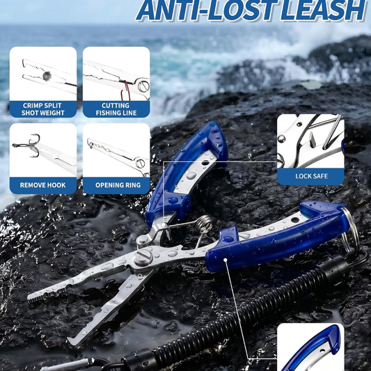 Fishing Tool Kit With Pliers, Hook Remover, Fish Gripper & Scale — product image 2