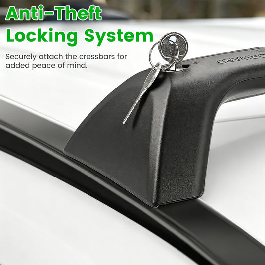 Roof Rack Cross Bars For Fit RAV4 2019-2025 Aluminum Roof Rails Cargo Crossbars For Flush Side Rails Heavy Duty Rooftop Carrier Anti-Theft Lock For Kayak Bike Luggage 260lbs Capacity — product image 2