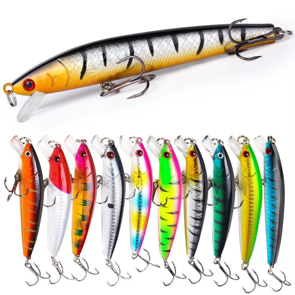 22pcs 1set Hard Lure Bait Soft Frog Popper Minnow Pencil VIB Luminous Lure Kit Durable Hooks Realistic Action Ideal — product image 11