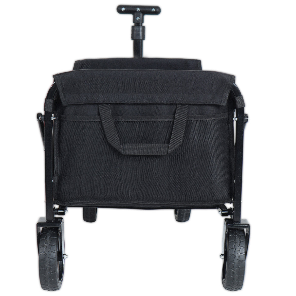Expandable Dual- Layer Utility Wagon With Extra Space - 225lbs Grocery Cart For Camping Shopping Sports Gardening Fishing Black — product image 6