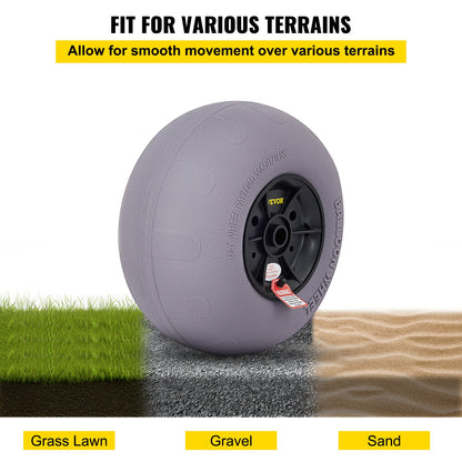 Beach Balloon Wheels, 13 Inch Replacement Sand Tires, TPU Cart Tires For Kayak Dolly, Canoe Cart And Buggy With Free Air Pump, 2-Pack — product image 5