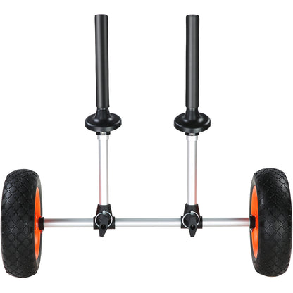 VEVOR Heavy Duty Kayak Cart, 280lbs Load Capacity, Detachable Canoe Trolley Cart With 10'' Solid Tires, Adjustable Width & Top Foam Protection, For Kayaks With Drain Holes Of 2.54cm And Above — product image 5