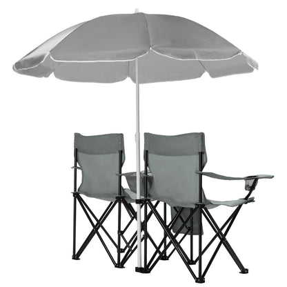 59x19.6x31in, Grey, Fishing Chair, Iron Stand, Oxford Cloth 85kg With Parasol — product image 13