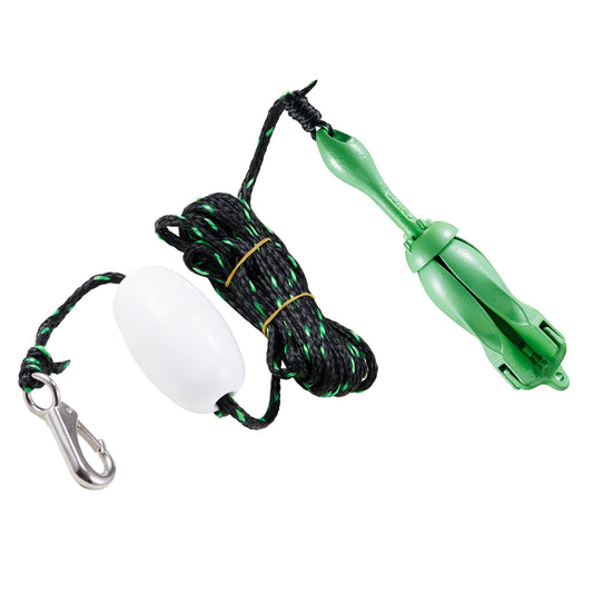 Kayak Anchor Kit, 3.5 Lb Paddle Board Anchor Kit With 26.2 Ft/8 M Rope And Buoy, Folding Small Boat Anchor With Storage Bag And Snap Hook, Kayak Accessories For Kayaks, Small Boats, Canoes — product image 1