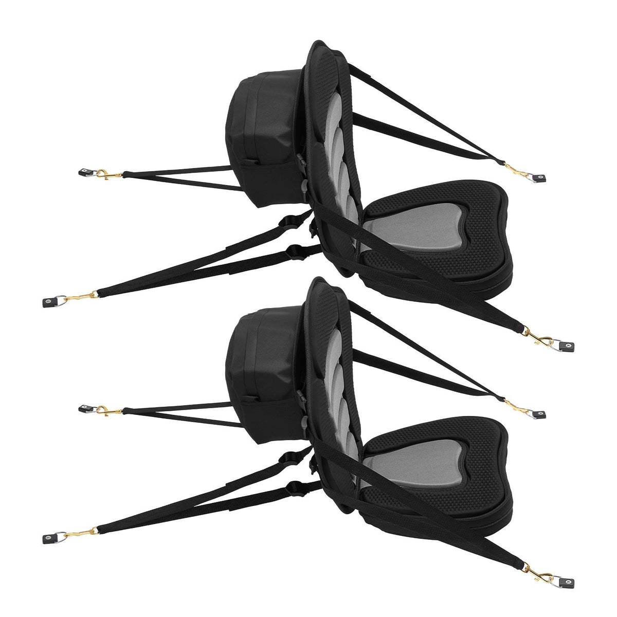 Kayak Seat, 2 Pack 2 Thick, Universal Paddle Board Seat With Back Support, Sit-on-Top Soft Padded Cushion With Storage Bag & Adjustable Straps For SUP, Canoe, Fishing Boat, Inflatable Kayak — product image 1