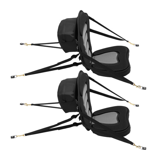 Kayak Seat, 2 Pack 2 Thick, Universal Paddle Board Seat With Back Support, Sit-on-Top Soft Padded Cushion With Storage Bag & Adjustable Straps For SUP, Canoe, Fishing Boat, Inflatable Kayak — product image 1