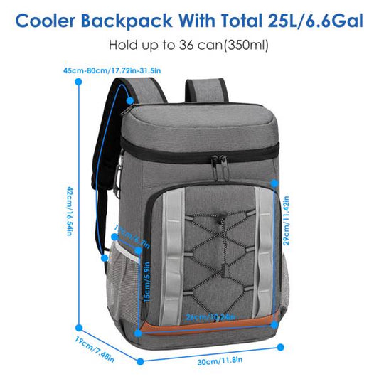 Cooler Backpack 36 Can Leakproof Insulated Cooler Backpack With 25L-6.6Gal For Picnic Camping Beach Hiking Fishing Travel — product image 2