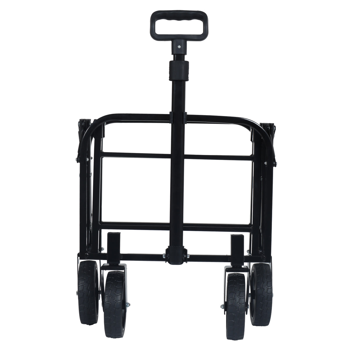 Expandable Dual- Layer Utility Wagon With 100 Extra Space - Grocery Cart For Camping Shopping Sports Gardening Fishing Supports 225lbs Beige — product image 20