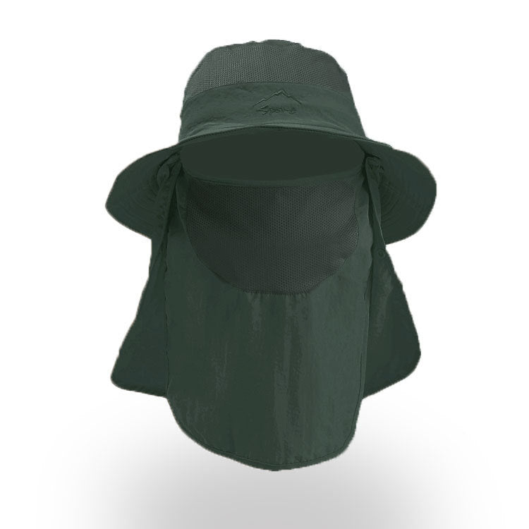 Sunscreen Fisherman Hat Fishing Breathable Sun Hat Female Face Cover Hat