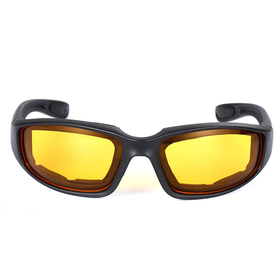 Chopper Cycling Sports Sunglasses For Men Wrap Around UV400 Protection For Cycling Fishing Driving Glasses Wind Resistant Yellow Lens Goggles — product image 3