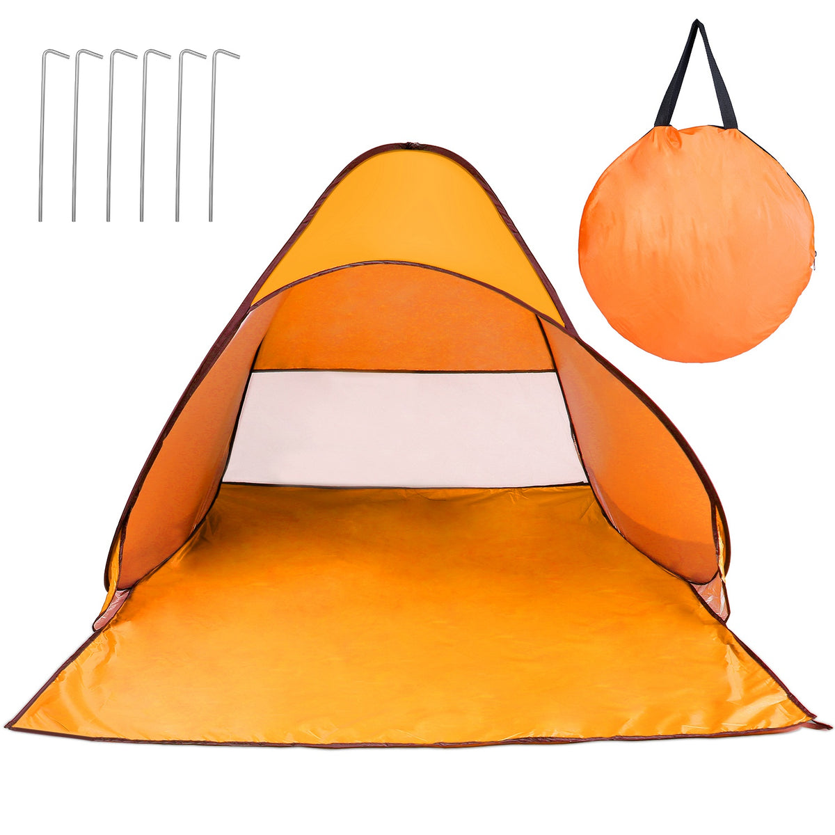 1Pc 2-3Person Beach Tent With Net Window Storage Bag 64.96 X 59.06 X 43.31in Anti-UV Automatic Waterproof For Outdoor Beach Camping Fishing Park Lake — product image 24