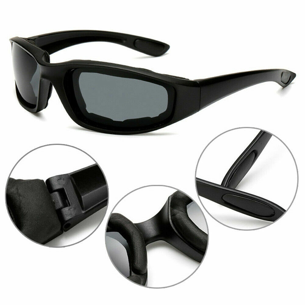 Cycling Sunglasses Chopper Outdoor Sports Glasses For Men Wrap Around UV400 Protection For Fishing Driving Glasses Windproof Gray Lens — product image 1