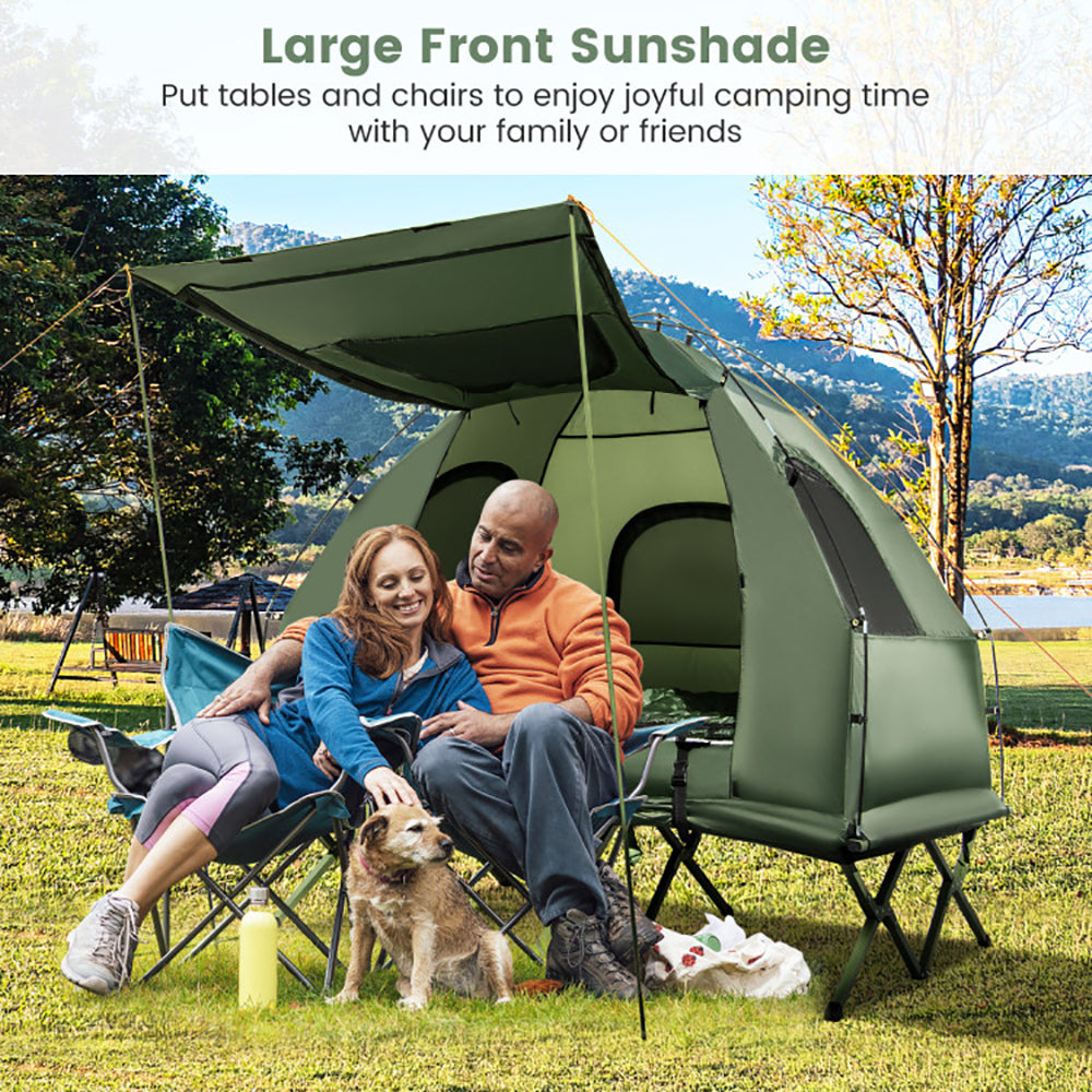 Foldable Outdoor Camping Tent Cot With Air Mattress And Sleeping Bag For Camping, Hiking, Fishing And Other Outdoor Activities — product image 8