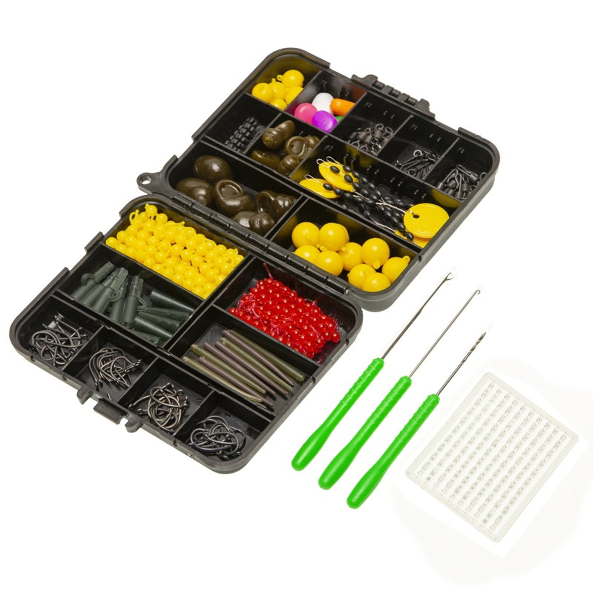 328pcs Carp Fishing Equipment Kit Carp Fishing Tackle Box Include Swivels Bait Float Fishing Needles Fishing Accessories — product image 4