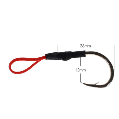 Large Black Bold Iron Plate Hook With Barbs