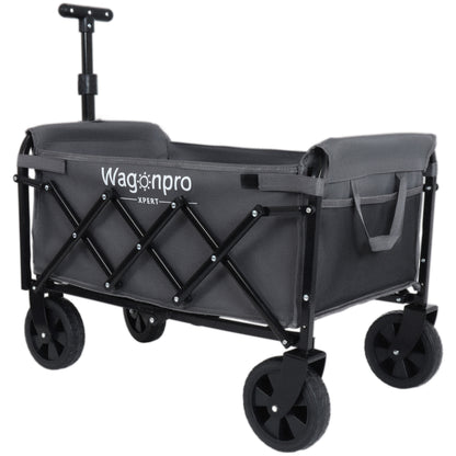 Expandable Dual- Layer Utility Wagon With Extra Space - 225lbs Grocery Cart For Camping Shopping Sports Gardening Fishing Gray — product image 23