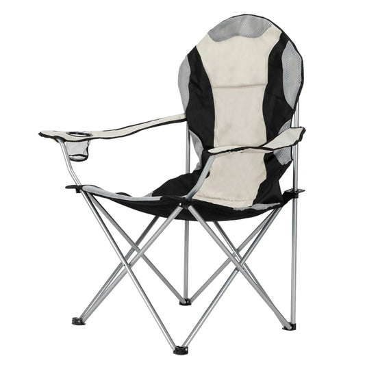 Medium Camping Chair Fishing Chair Folding Chair Black Gray — product image 1