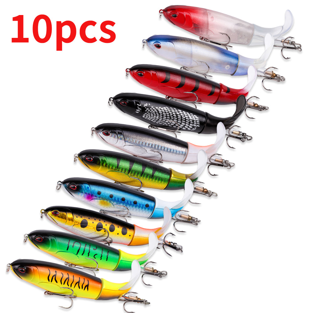10pcs 1set 13g 10cm Premium Fishing Lure Kit Bass Trout Baits With Propeller Tail Durable Hooks Realistic Action For Freshwater — product image 7