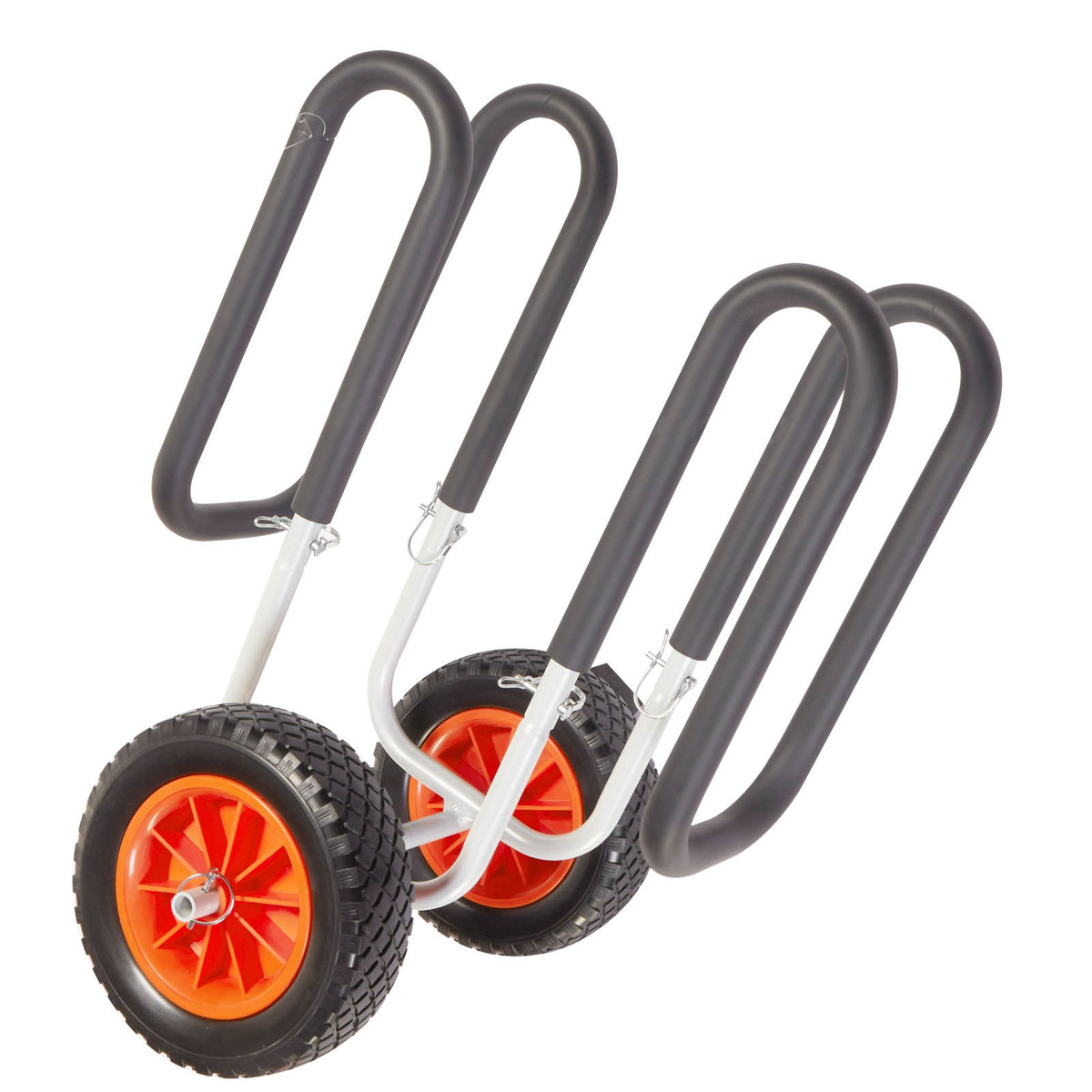 Kayak Cart, 150 Lbs Load Capacity, Stand Up Paddle Board Trolley With 10-inch Solid Rubber Tires & Kickstands, Paddle Board Carrier With Ratchet Strap For Paddleboard & Surfboard Transport — product image 1
