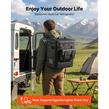 12 Volt Refrigerator, 13.7 QT/ 13L Car Fridge, Portable Electric Freezer Compressor, 12V/24V DC, 21℉ To 50℉/ -6℃ To 10℃, For Truck Van RV SUV Boat Travel Camping Road Trips — product image 5