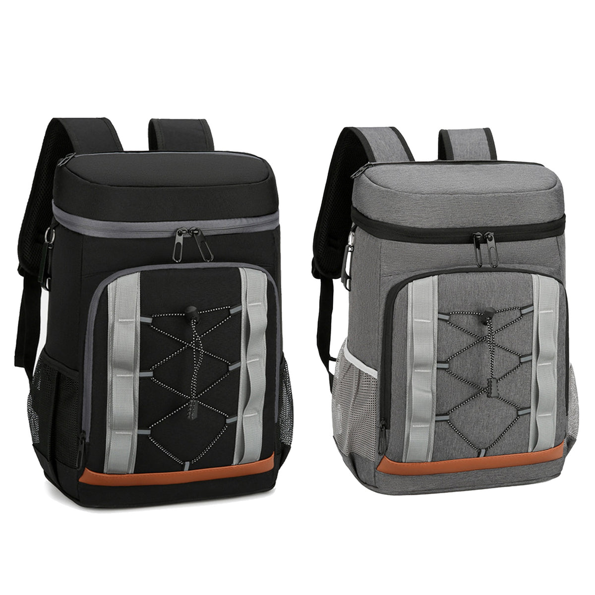 Grey-Black Options 1Pc Cooler Backpack 36 Can Leakproof Insulated Cooler Backpack With 25L 6.6Gal For Picnic Camping Beach Hiking Fishing Travel — product image 1