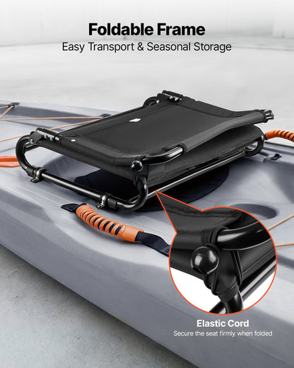Kayak Seat, Folding Kayak Seat With Comfortable Back Support, Aluminum Alloy Frame & 600D Oxford Fabric, Easy Assembly For Paddling, Fishing And Recreational Kayaking — product image 4