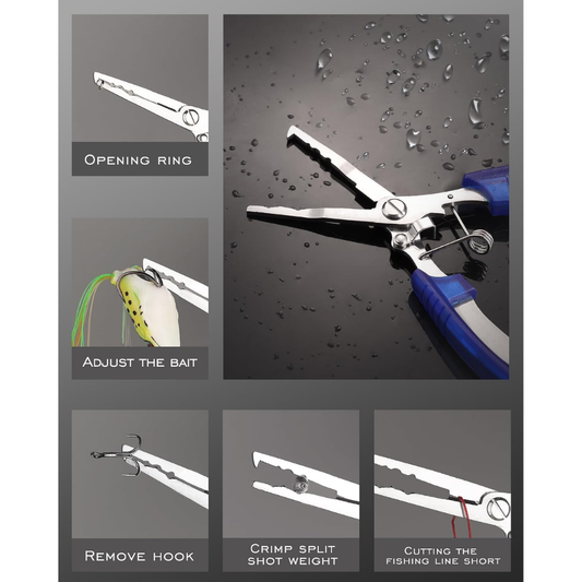 Fishing Tool Kit With Pliers, Hook Remover, Gripper & Fish Scale — product image 2