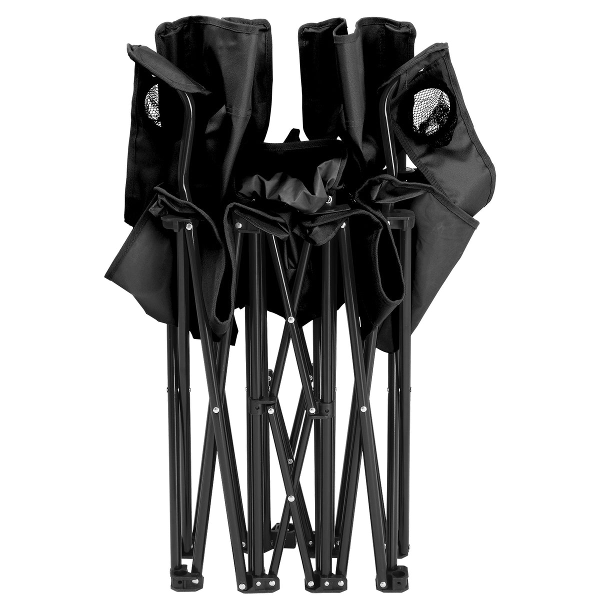 Black Fishing Chair Iron Bracket Oxford Cloth 85kg With Sunshade — product image 28