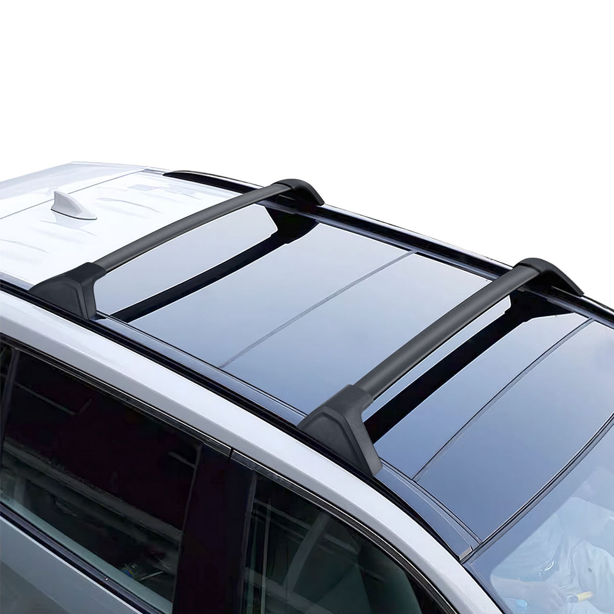 Car Roof Rack Cross Bars Aluminum Alloy Cargo Carrier Rooftop Crossbars Fit For RAV4 2019-2024 With Side Rails For Cargo Carrier Bag Kayak Bike Snowboard — product image 7