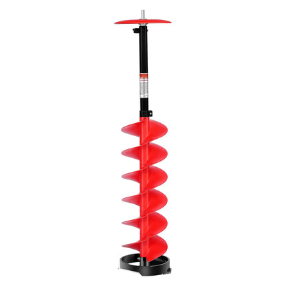 Ice Auger Drill Bit, 8in Diameter 41in Length, Cordless Nylon Ice Fishing Augers With Extra 13.4in Extension Rod, Drill Adapter, Top Plate And Blade Guard — product image 1