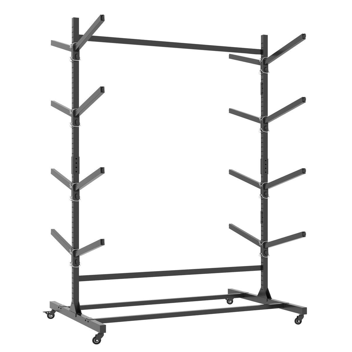 82 H Kayak Storage Rack, Heavy Duty Freestanding Kayak Storage Rack -Adjustable 8 Kayak Stand With Wheels For Garage, Indoor & Outdoor Use, 58 Dx45.9 Wx82.3 H — product image 4