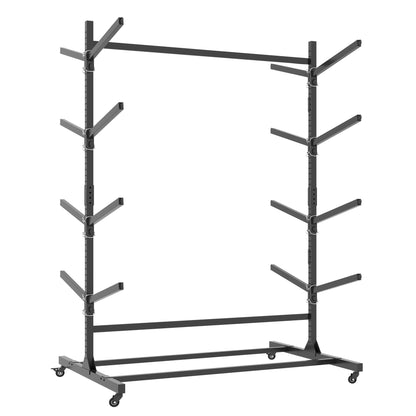 82 H Kayak Storage Rack, Heavy Duty Freestanding Kayak Storage Rack -Adjustable 8 Kayak Stand With Wheels For Garage, Indoor & Outdoor Use, 58 Dx45.9 Wx82.3 H — product image 4