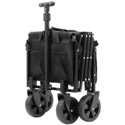 Expandable Dual- Layer Utility Wagon With Extra Space - 225lbs Grocery Cart For Camping Shopping Sports Gardening Fishing Black — product image 13