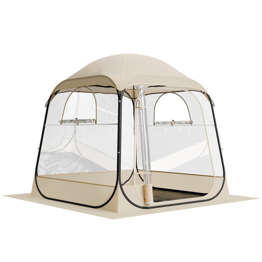 Pop Up Sports Tent, 72x72 In Clear Bubble Tent For 2-4 Persons, Waterproof Outdoor Pod With Floor Mat & Top Cover, Garden Igloo Dome Tents Camping Shelter For Events Fishing Cheering — product image 1