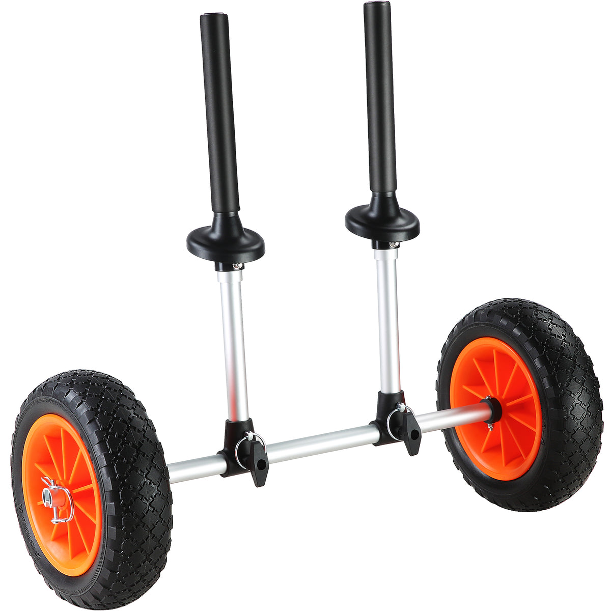 VEVOR Heavy Duty Kayak Cart, 280lbs Load Capacity, Detachable Canoe Trolley Cart With 10'' Solid Tires, Adjustable Width & Top Foam Protection, For Kayaks With Drain Holes Of 2.54cm And Above — product image 15