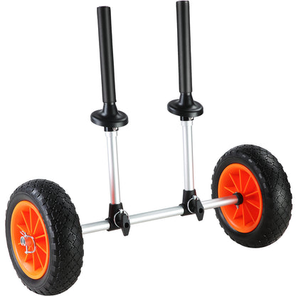 VEVOR Heavy Duty Kayak Cart, 280lbs Load Capacity, Detachable Canoe Trolley Cart With 10'' Solid Tires, Adjustable Width & Top Foam Protection, For Kayaks With Drain Holes Of 2.54cm And Above — product image 15