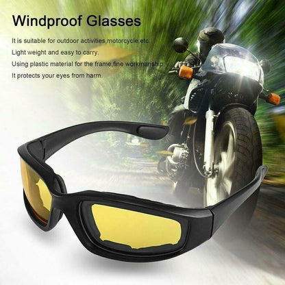 Chopper Cycling Sports Sunglasses For Men Wrap Around UV400 Protection For Cycling Fishing Driving Glasses Wind Resistant Yellow Lens Goggles — product image 9