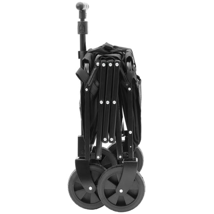 Expandable Dual- Layer Utility Wagon With Extra Space - 225lbs Grocery Cart For Camping Shopping Sports Gardening Fishing Black — product image 12