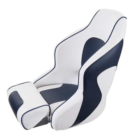 Captain Bucket Seat Boat Seat, Flip Up Boat Seat, With Thickened Sponge Padding, Flip-up Bolster Boat Captain Chair For Fishing Boat, Sightseeing Boat, Speedboat, Canoe, 1-Piece — product image 1