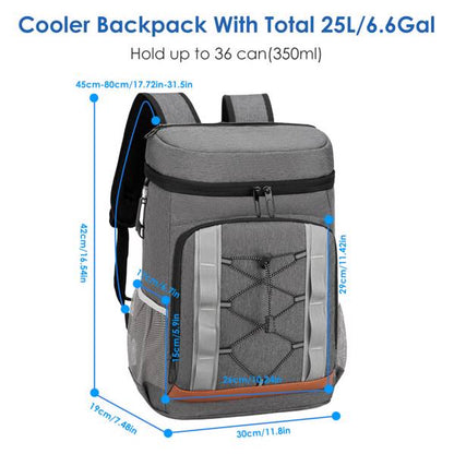 Cooler Backpack 36 Can Leakproof Insulated Cooler Backpack With 25L-6.6Gal For Picnic Camping Beach Hiking Fishing Travel — product image 9
