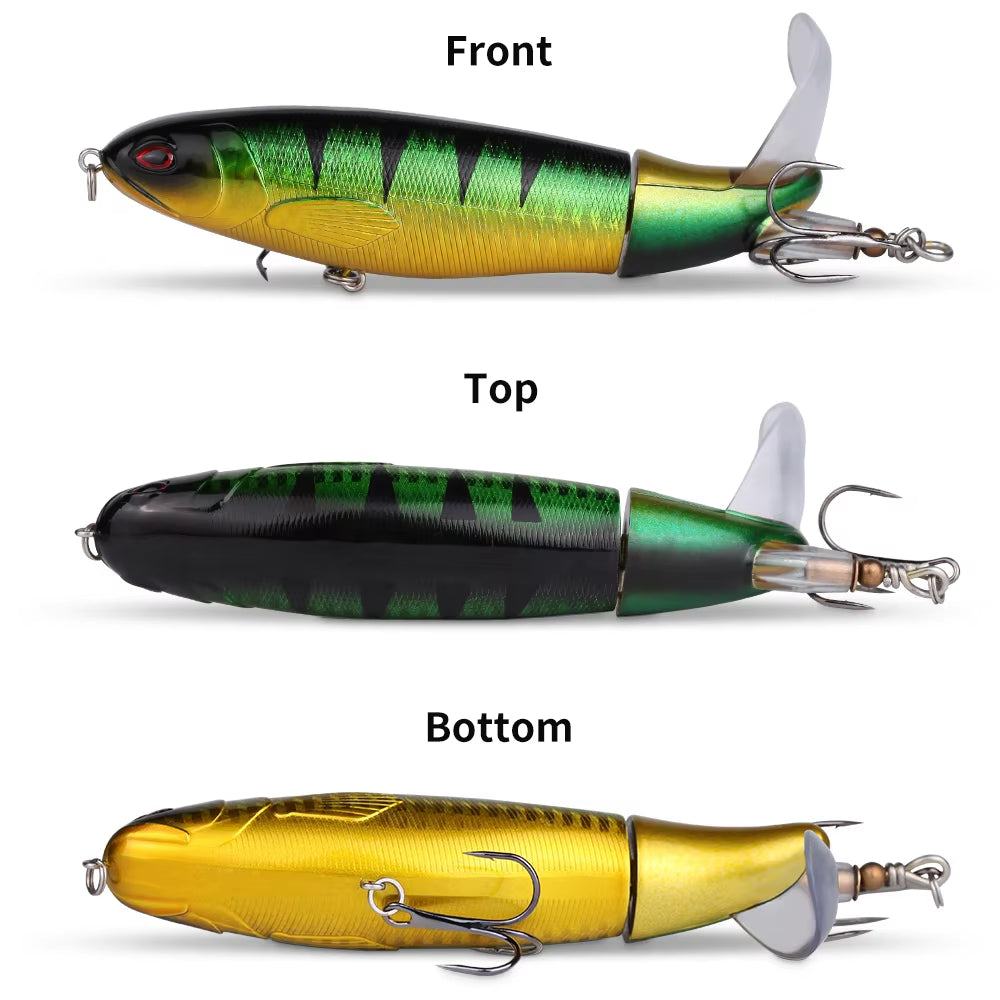 20pcs 1set 13g 35g Topwater Fishing Lures Set Of 20 Popper Bait With 3D Eyes ABS Plastic Hard Baits For Bass Pike — product image 7