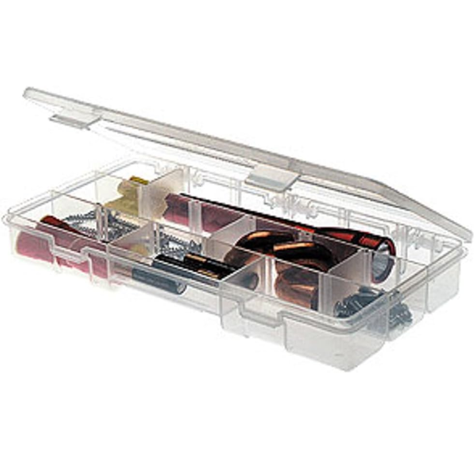Plano Stowaway Utility Box With Adjustable Dividers Clear Small Parts And Tackle Organizer 9 Inch — product image 1