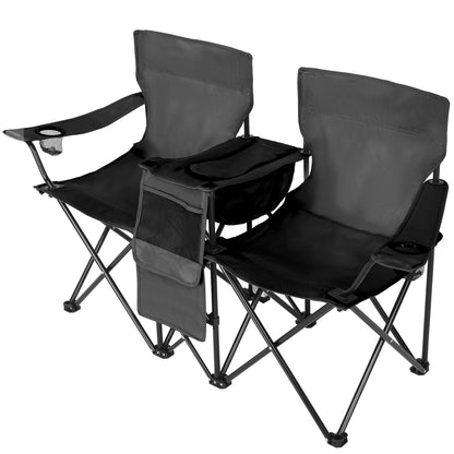 Black Fishing Chair Iron Bracket Oxford Cloth 85kg With Sunshade — product image 4