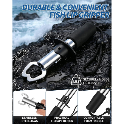 Fishing Tool Kit With Pliers, Hook Remover, Fish Gripper & Scale — product image 5