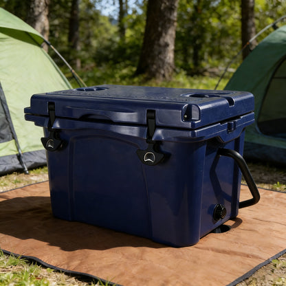 25QT Portable Cooler, Insulated Hard Cooler With Bottle Opener, Cup Holder, Forming Ruler, Travel, Beach, Camping, Fishing — product image 3