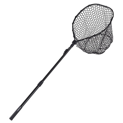 Fishing Net, Foldable Landing Nets With Telescopic Handle, Portable Lightweight And Stronger 6063 Aluminum Fish Gear, Soft Silicone Fish-Friendly Mesh, For Kayak, Boat, Bank, Pond, Gifts For Men — product image 1