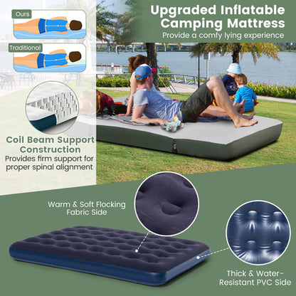 Foldable Outdoor Camping Tent Cot With Air Mattress And Sleeping Bag For Camping, Hiking, Fishing And Other Outdoor Activities — product image 4
