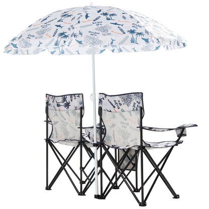 59x19.6x31in, Coconut Tree Pattern, Fishing Chair With Parasol, Camping Chairs — product image 8