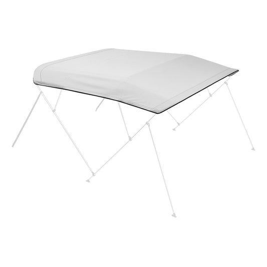 4 Bow Bimini Top Replacement Cover, 8 Ft Long, Durable 600D Marine Grade Waterproof Sun Shade Boat Canopy With Storage Boot, Easy Install Zipper Sleeve Awning, 96 L X 91-96 W, Gray No Frame — product image 1